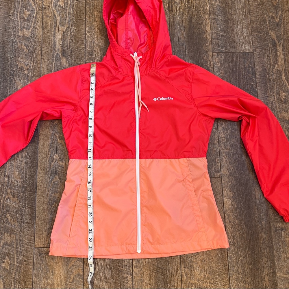 Columbia Red and Orange Hooded Jacket